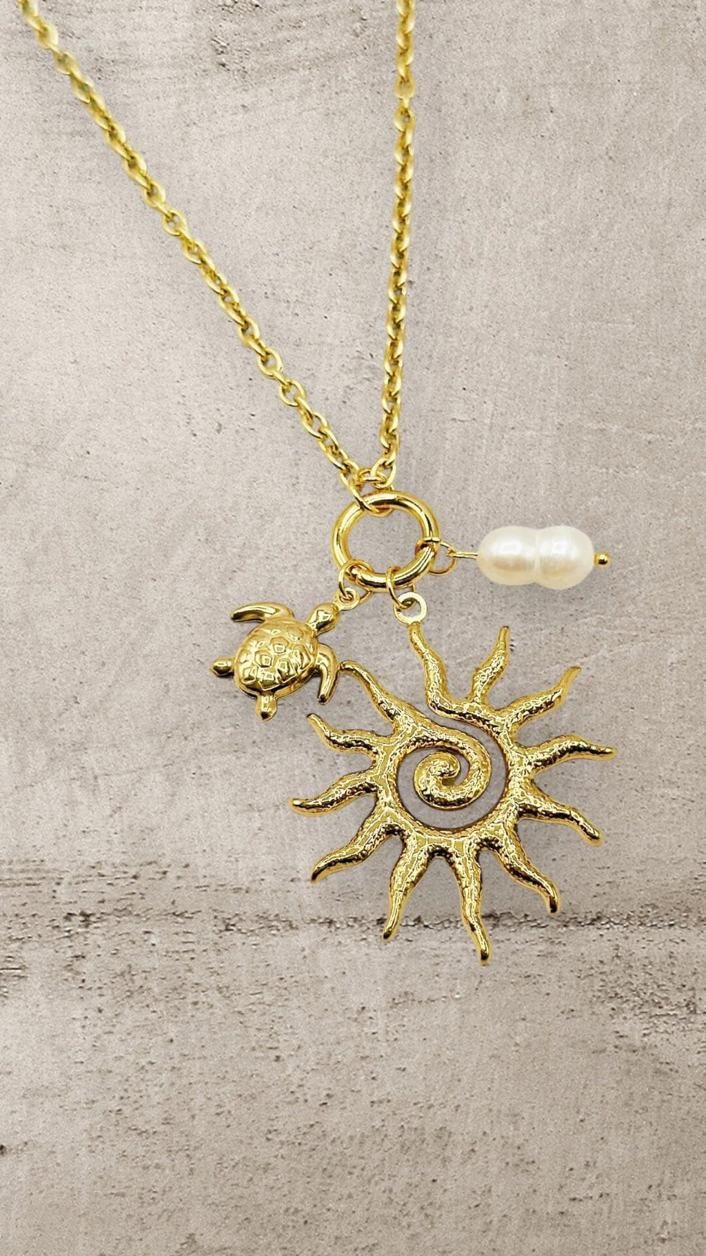 THE SOLANA SUN NECKLACE Jewellery & Accessories Coco Boutique 