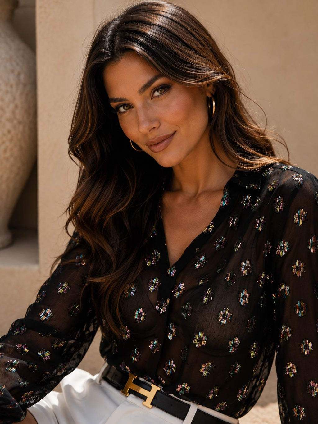 THE LIVIA BLOUSE - BLACK Shirt Agnes 