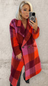 THE VALENCIA COAT - PINK/RED Coats & Blazers Neline 