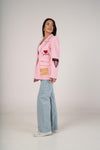 THE ICON EDIT BLAZER - PINK PINSTRIPE Coats & Blazers Maxima Lila 