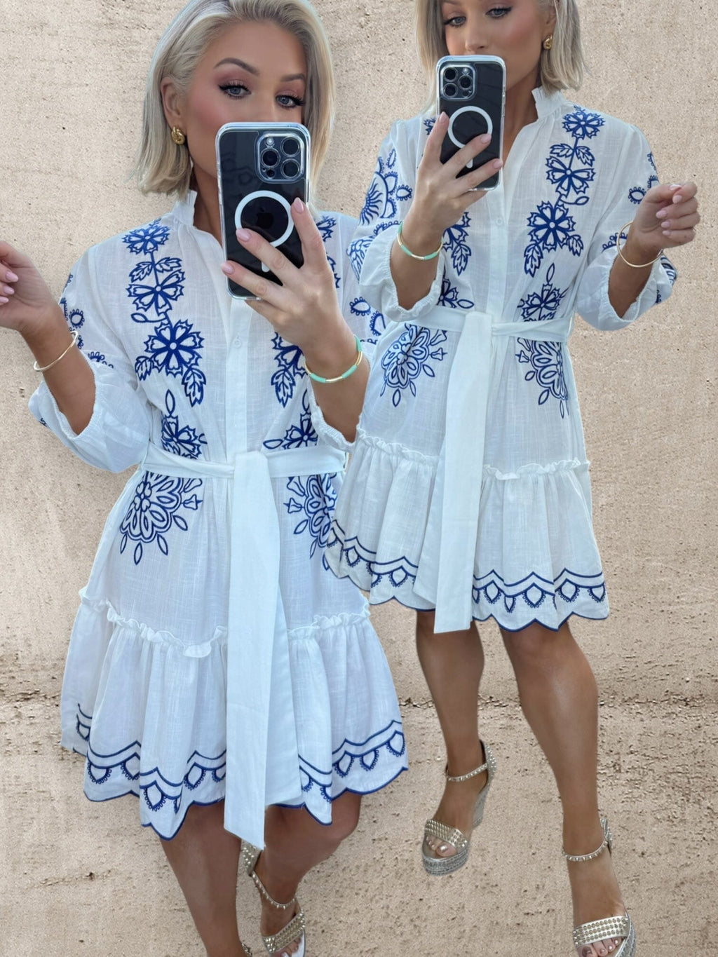 SANTORINI BREEZE SHIRT DRESS Dresses Noeline 