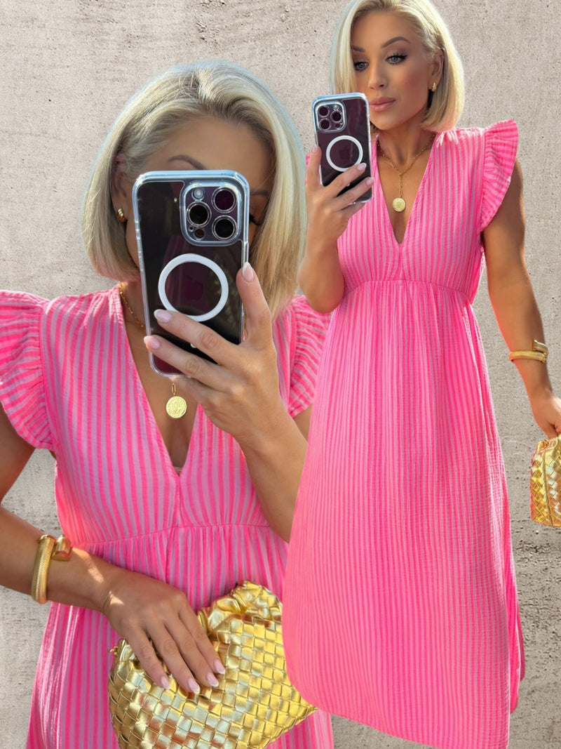 LILA DRESS - PINK STRIPE EDITION Dresses Noeline 