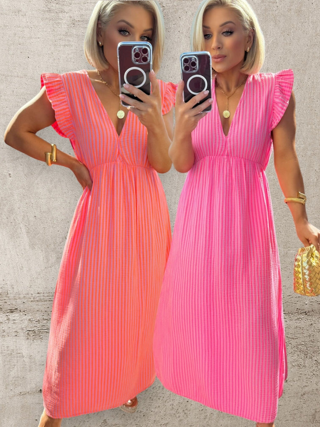 LILA DRESS - PINK STRIPE EDITION Dresses Noeline 