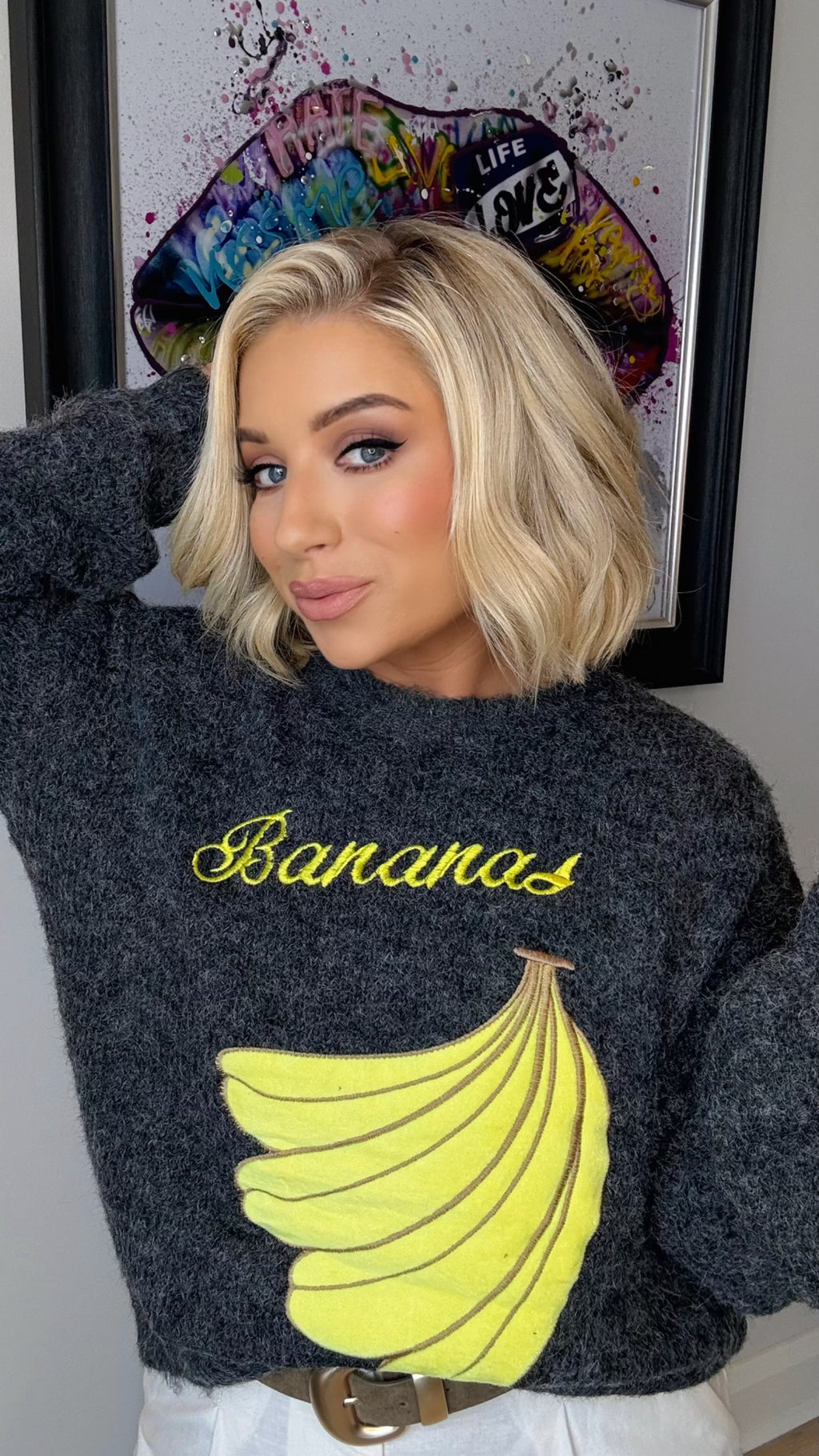 THE BANANAS FLUFFY SWEATER Knitwear Coco Boutique 
