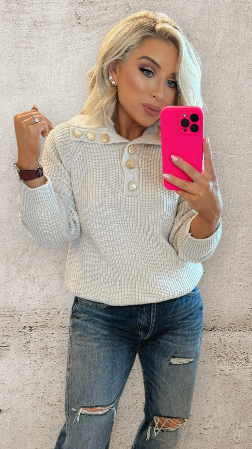 MARBELLA BUTTON KNIT Knitwear Agnes 