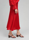 HELENA MODERN FLARE MIDI SKIRT - RED Bottoms, Jeans & Skirts Agnes 
