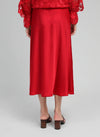 HELENA MODERN FLARE MIDI SKIRT - RED Bottoms, Jeans & Skirts Agnes 