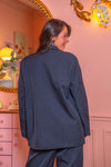 GABRIELLE NAVY SILKY BLAZER Coats & Blazers Goldie S 