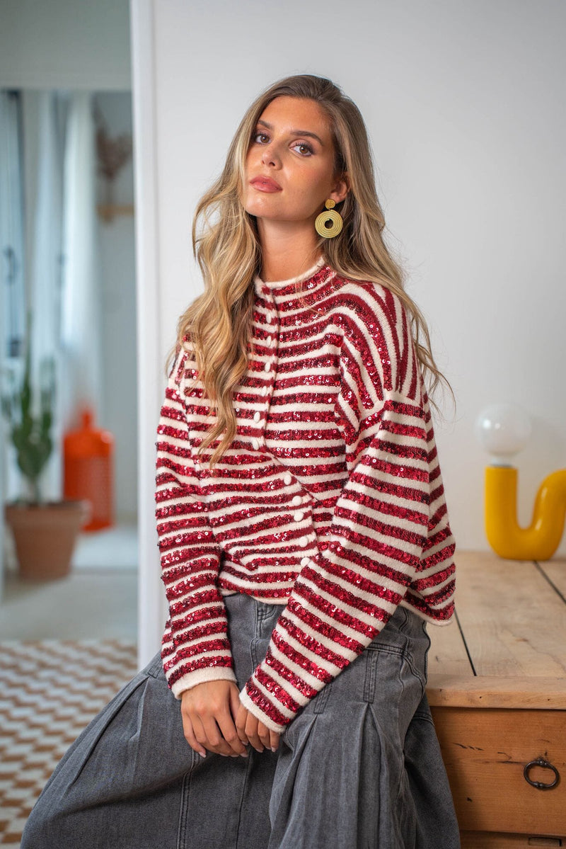 CLARA SPARKLE CARDIGAN Knitwear Goldie S 