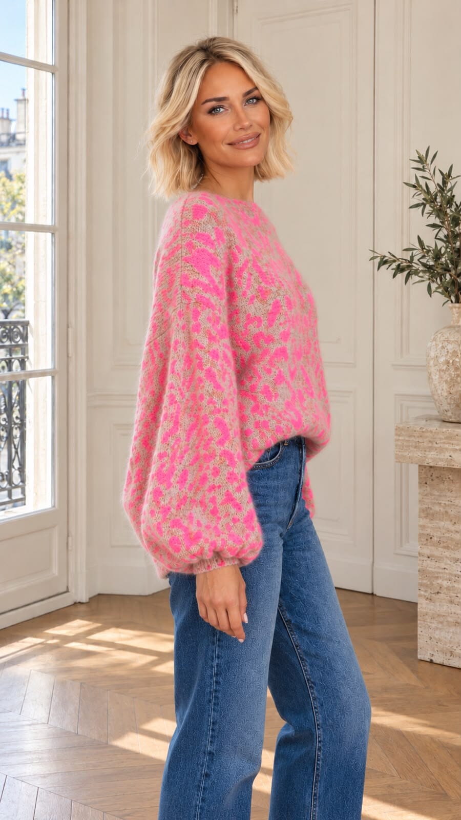 THE ZELIE LEOPARD KNIT Knitwear Gigi Lu 