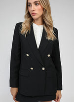ZOE GOLD-BUTTON BLAZER Coats & Blazers Agnes 