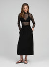 MOIRA LACE TOP - BLACK Tops & Jumpers Agnes 