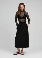 MOIRA LACE TOP - BLACK Tops & Jumpers Agnes 