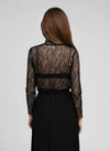 MOIRA LACE TOP - BLACK Tops & Jumpers Agnes 