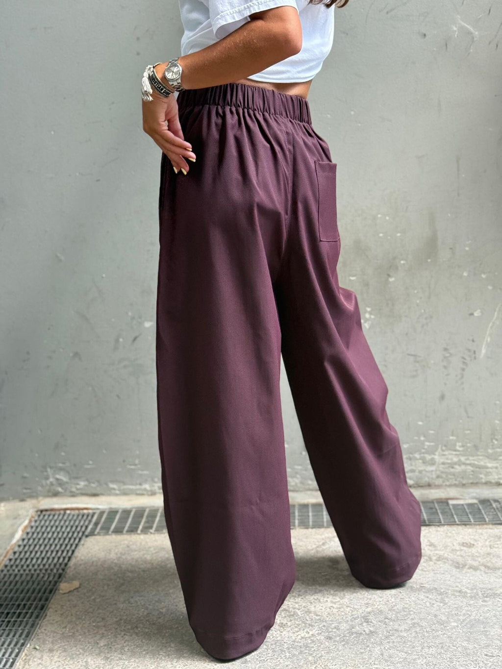 BORDEAUX FLOW PANTS Bottoms, Jeans & Skirts Goldie S 