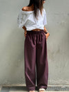 BORDEAUX FLOW PANTS Bottoms, Jeans & Skirts Goldie S 