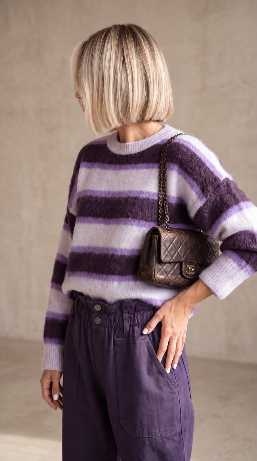 THE VIOLETTE KNIT Knitwear Avril Vin 