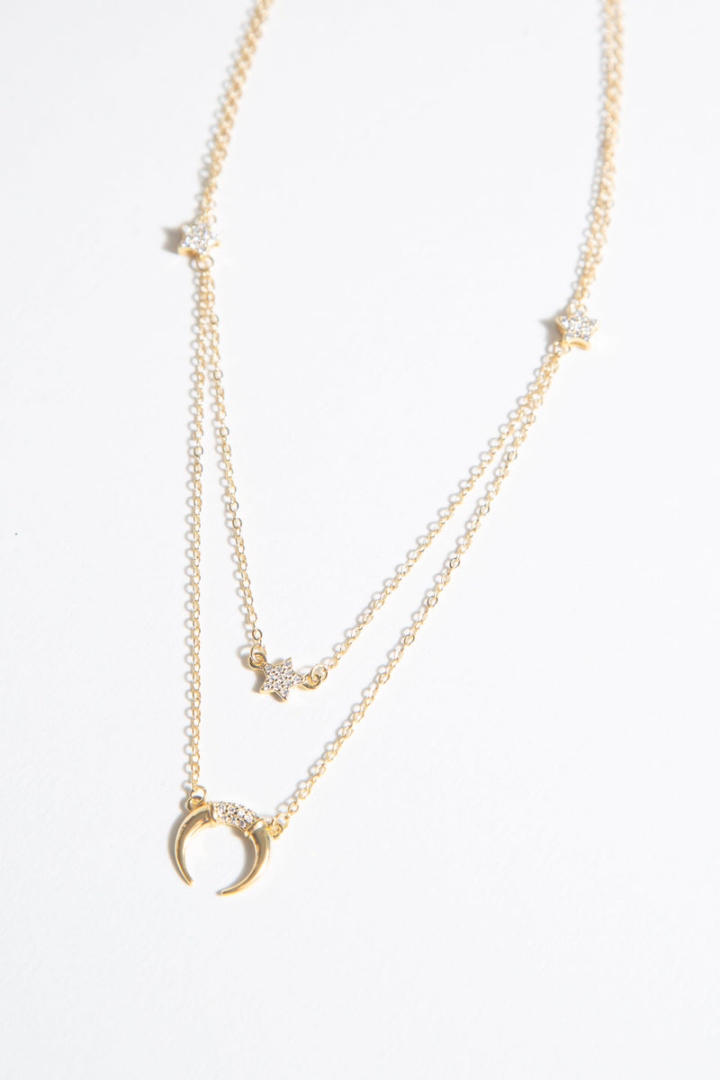 BLAIR DOUBLE LAYER 18K GOLD NECKLACE China - Accessories 