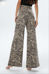 NINA LEOPARD PRINT WIDE LEGS PANTS Bottoms, Jeans & Skirts Coco Boutique 