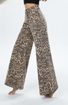 NINA LEOPARD PRINT WIDE LEGS PANTS Bottoms, Jeans & Skirts Coco Boutique 