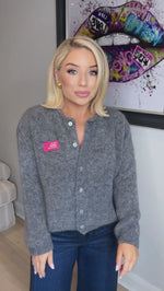 THE NEON MUSE CARDI - GREY