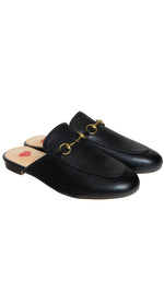 THE LEATHER SLIDER IN CLASSIC BLACK Shoes & Slippers Privè - Slider 