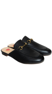 THE LEATHER SLIDER IN CLASSIC BLACK Shoes & Slippers Privè - Slider