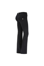 BLACK REGULAR RISE FLARE-LEG WR.UP® - FREDDY Bottoms, Jeans & Skirts Freddy Jeans 