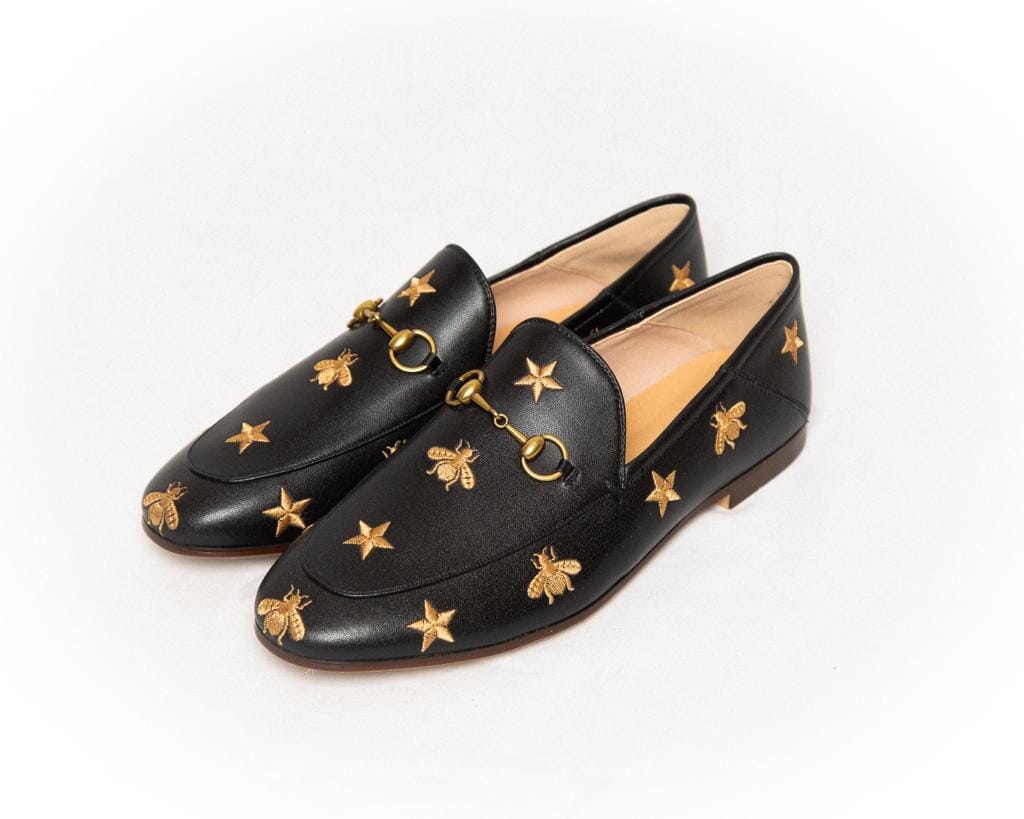 THE LEATHER SHOE - BLACK HONEY BEE Shoes & Slippers Privè - Slider 