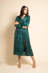 PIPER LEOPARD PRINT DRESS - GREEN Dresses Paris - Lilie Rose 