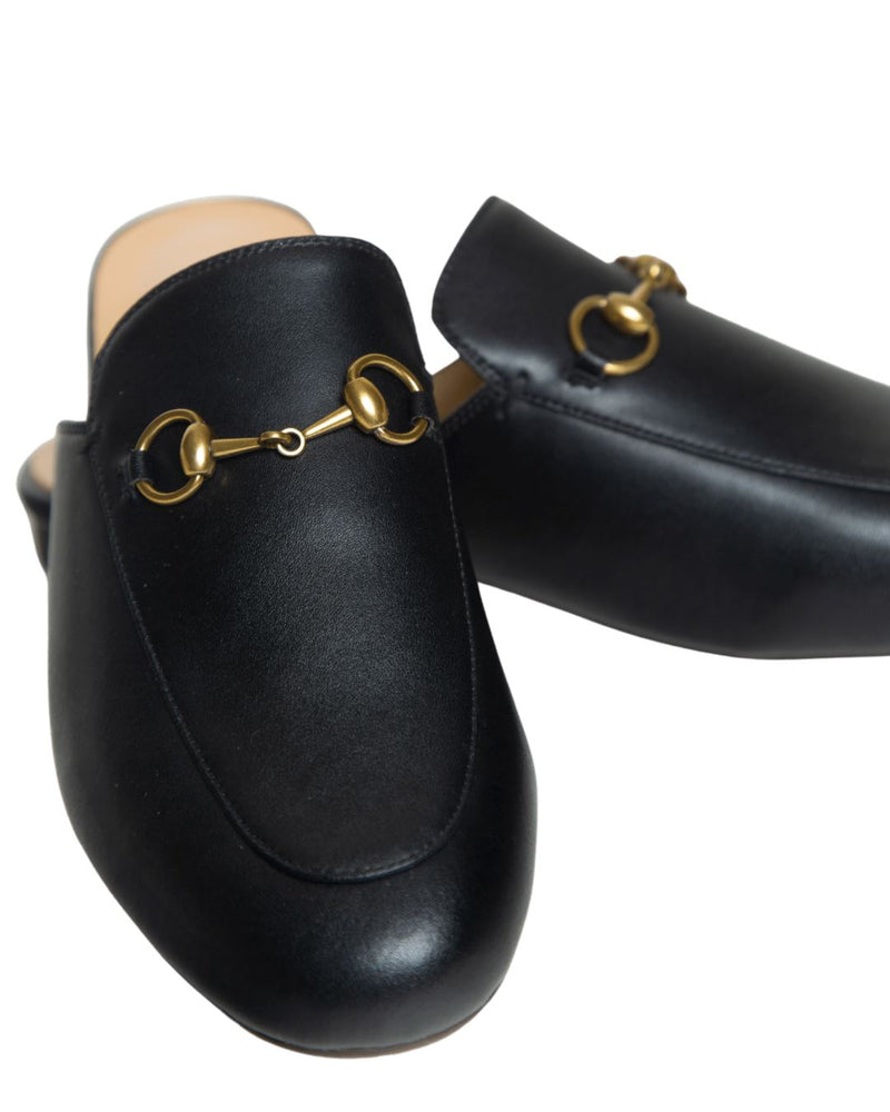THE LEATHER SLIDER IN CLASSIC BLACK Shoes & Slippers Privè - Slider 