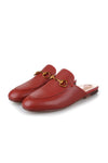 THE LEATHER SLIDER IN RED Shoes & Slippers Privè - Slider 