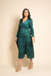 PIPER LEOPARD PRINT DRESS - GREEN Dresses Paris - Lilie Rose 